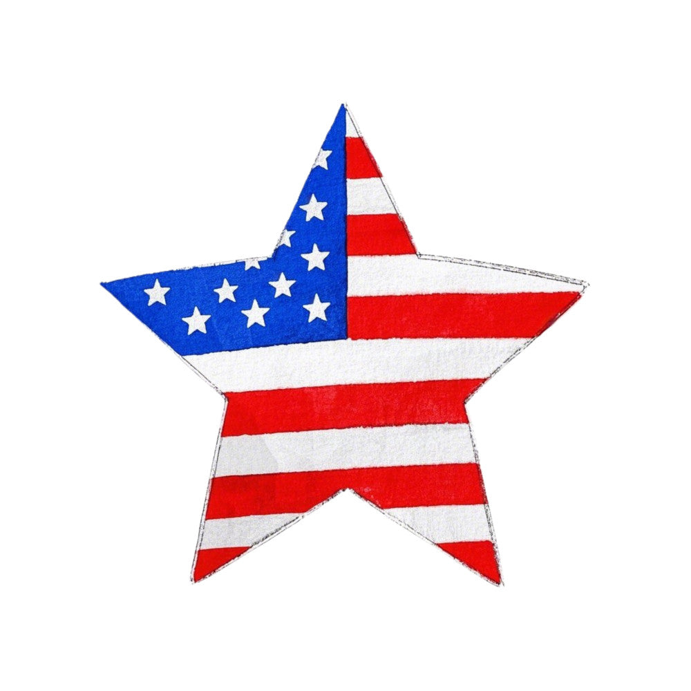 Patriotic Stars Fabric Panel 7