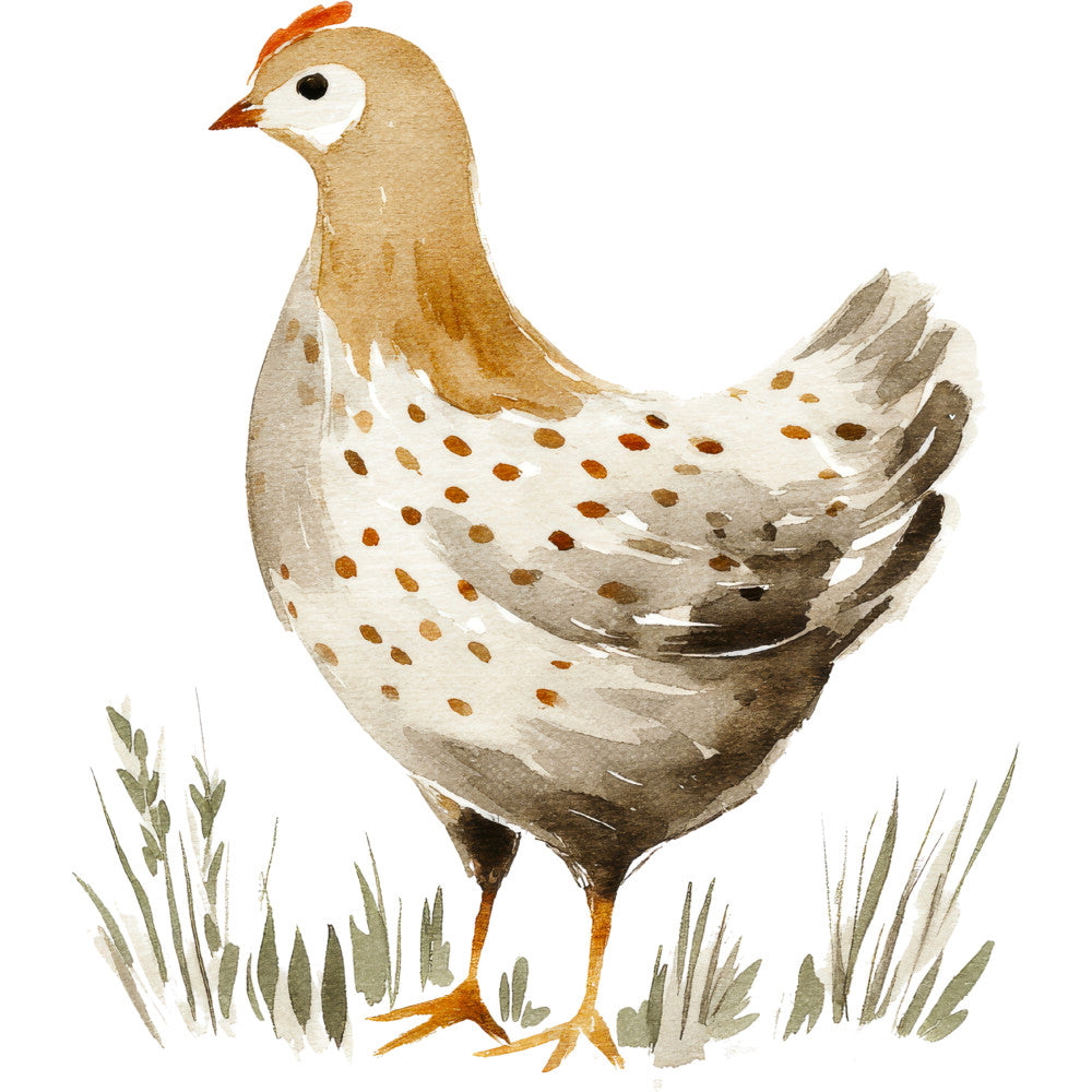 Rustic Barnyard Birds Fabric Panel 4