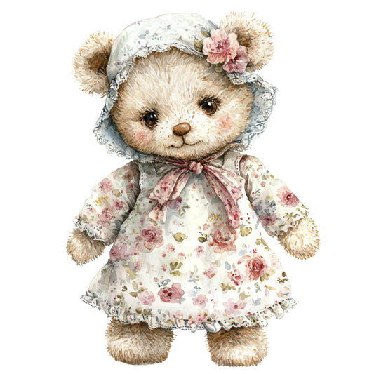 Classic Teddy Bear Fabric Panel 18