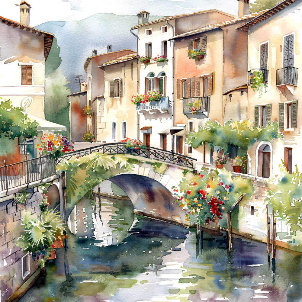 Italy Travel Art Fabric Panel 19