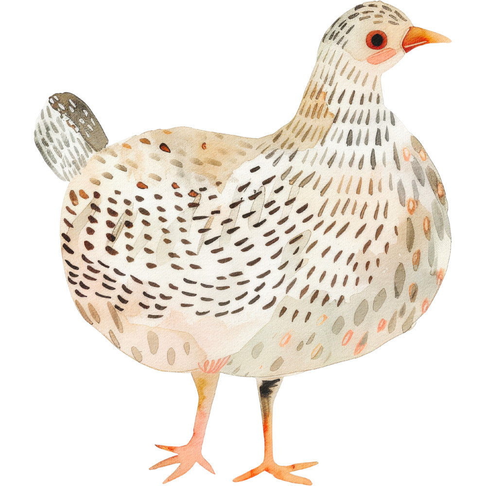 Watercolor Farm Fabric Panel 45