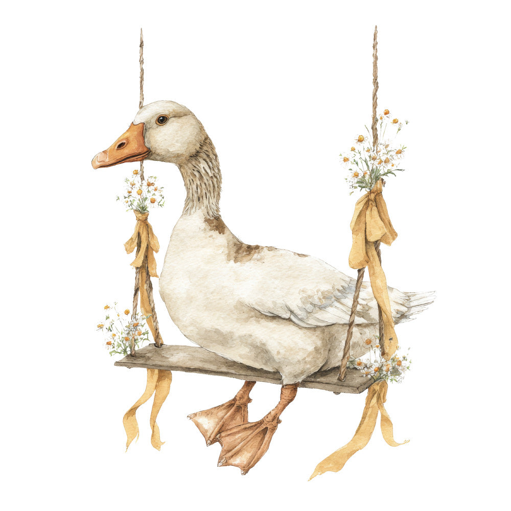 Vintage Silly Goose Fabric Panel 38