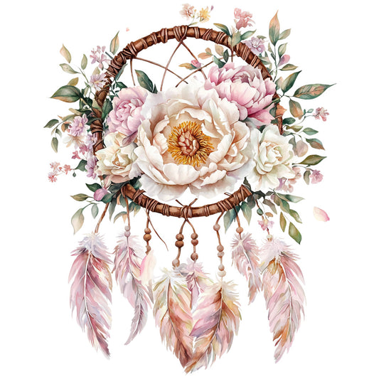 Floral Dreamcatcher Fabric Panel 6