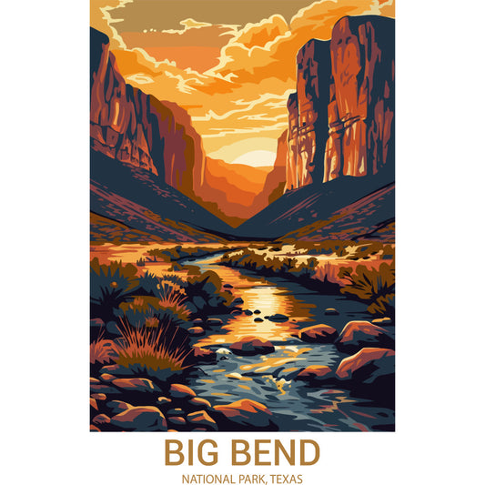 National Parks Posters Fabric Panel 56
