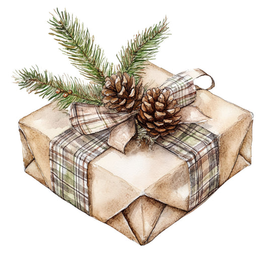 Green Christmas Fabric Panel 16