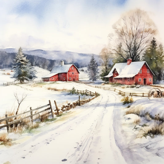A Country Christmas Fabric Panel 83