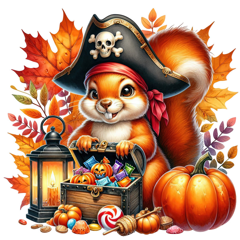 Halloween Wonder Animals Fabric Panel 53