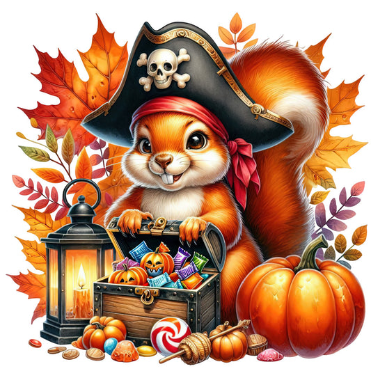 Halloween Wonder Animals Fabric Panel 53