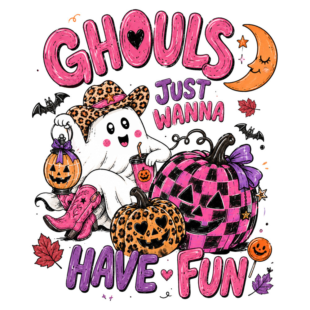 hot pink, purple, orange, black, white, leopard print, plaid, checkered, halloween, ghosts, pumpkins, fall, autumn, celestial, moon, stars, bats, cowboy boots, hearts, whimsical, fun, playful, spooky, seasonal, festive, children's, novelty, statement print