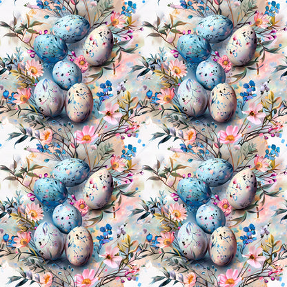 Boho Easter Eggs Pattern 1 Quilting Cotton Fabric