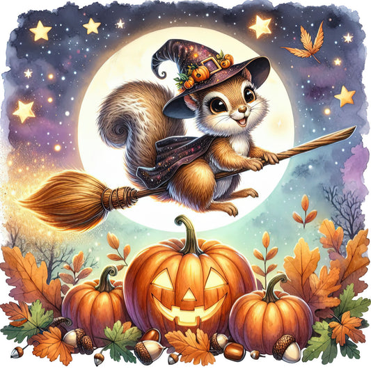 Halloween Wonder Animals Fabric Panel 141