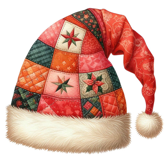 Patchwork Christmas Fabric Panel 12