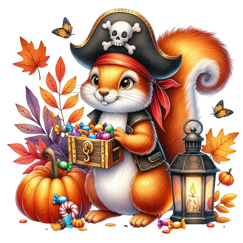 Halloween Wonder Animals Fabric Panel 84