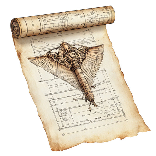 steampunk, vintage blueprints, mechanical wings, airplane engine, aviation, industrial, technical drawings, sepia tone, tan, cream, brown, antique, retro, engineering, aircraft, blueprint pattern, gears, machinery, vintage aviation, nostalgic, masculine, technical illustration, transportation, classic design, architectural, leonardo da vinci inspired, mechanical art, wall hanging, home decor, unique print