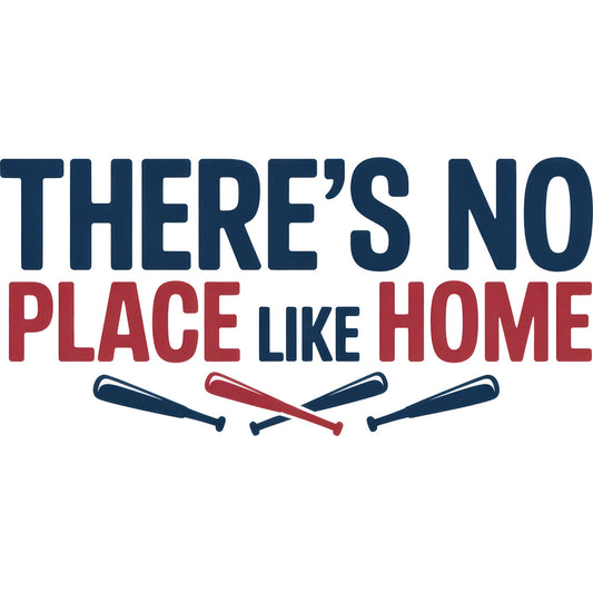 baseball, sports, there's no place like home, navy blue, burgundy red, cream, patriotic, americana, vintage, rustic, home sweet home, bats, athletic, nostalgic, americana sports, classic americana, red white and blue, baseball theme, inspirational quote, sports enthusiast, traditional, Americana décor, baseball fan, retro sports, wall hanging, home décor, throw pillow, sports room