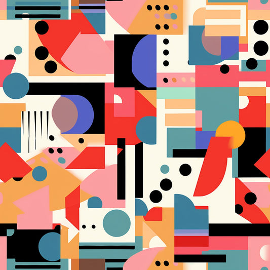 Memphis Pop Pattern 2 Minky Fabric