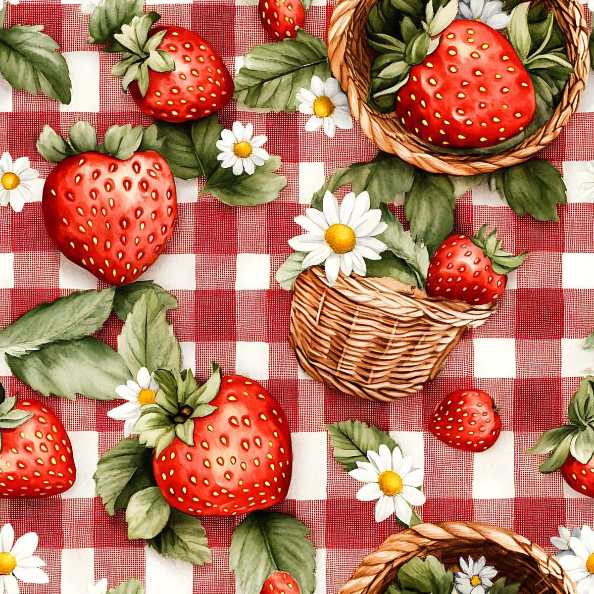 Berry Basket Charm Pattern 4 Minky Fabric