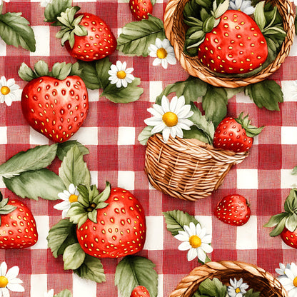 Berry Basket Charm Pattern 4 Minky Fabric