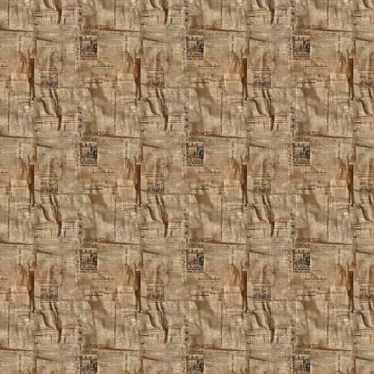 Old Newspapers Pattern 3 Quilting Cotton Fabric