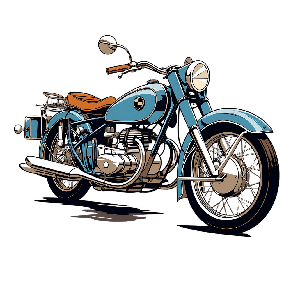 Vintage Motorcycles Fabric Panel 5