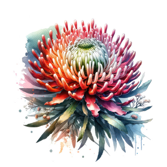 Australian Flora Fauna Fabric Panel 5