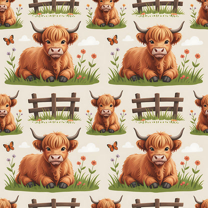 Shaggy Pasture Pals Pattern 22 Minky Fabric