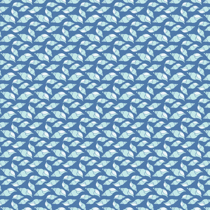 Navy Nautical Sea Pattern 12 Quilting Cotton Fabric