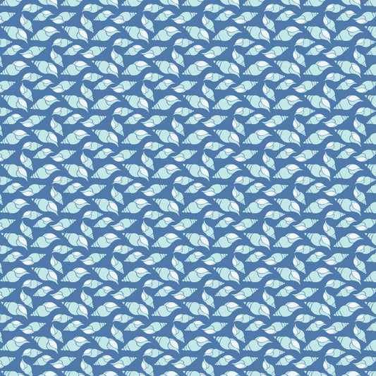 Navy Nautical Sea Pattern 12 Quilting Cotton Fabric