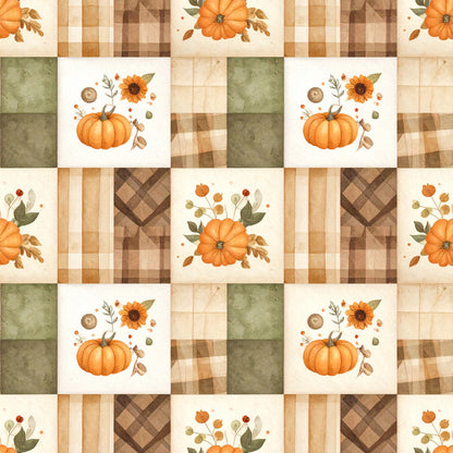 Autumn Woodland Whimsy Pattern 6 Minky Fabric