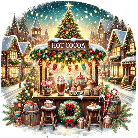 Christmas Villages Fabric Panel 42