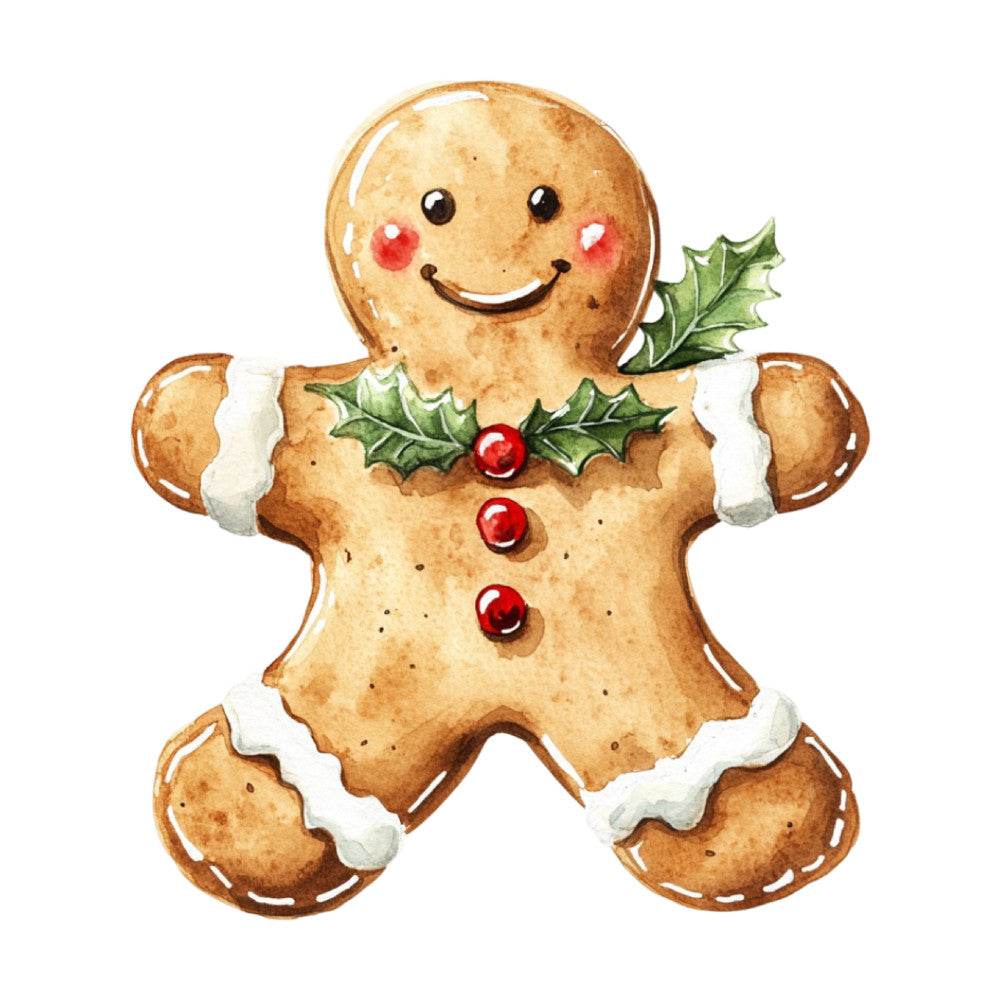 Christmas Gingerbread Man Fabric Panel 8