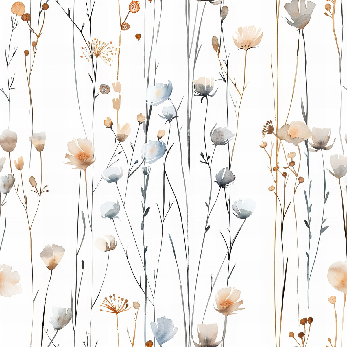 Whispering Stems Pattern 8 Minky Fabric