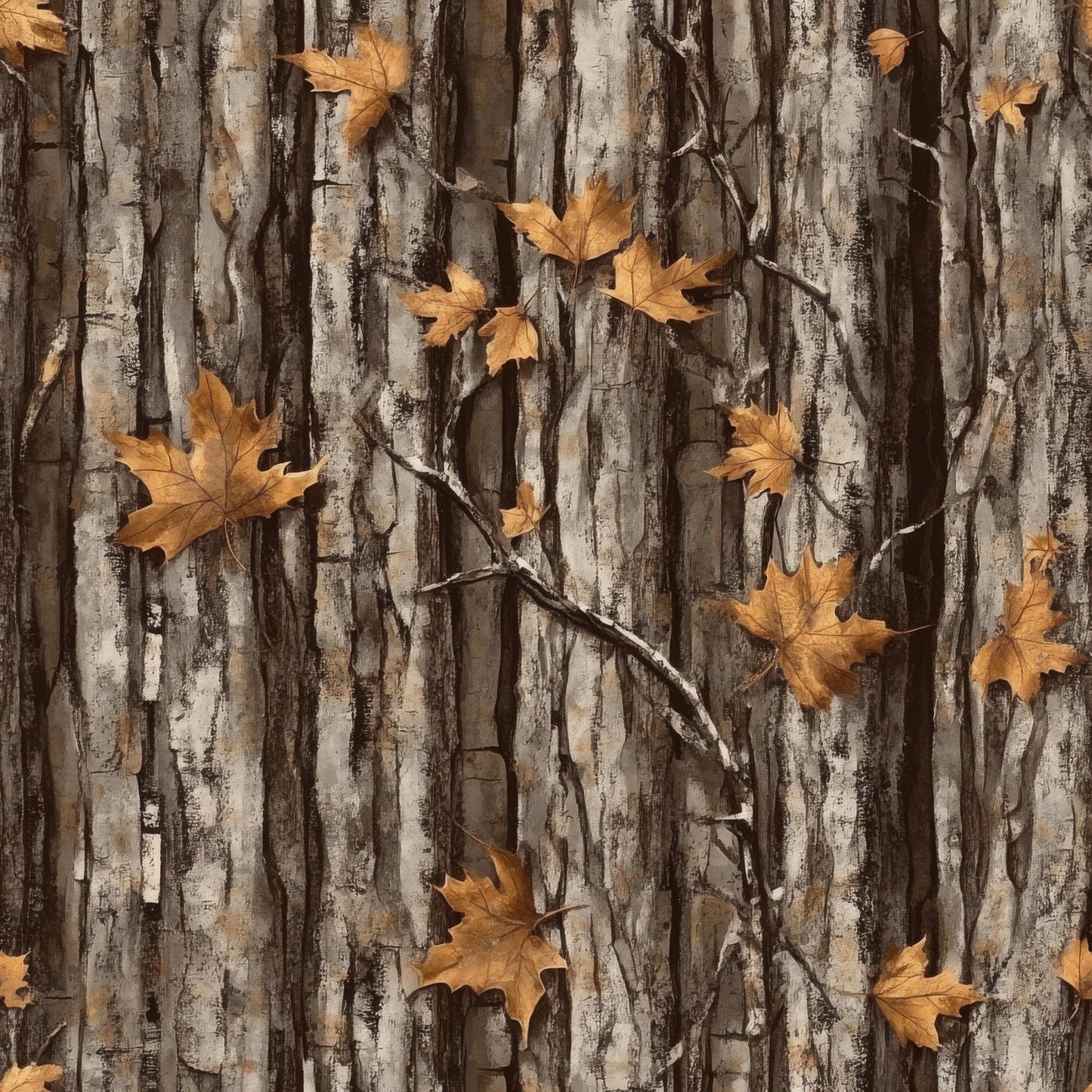Realistic Hunting Camo Pattern 10 Quilting Cotton Fabric