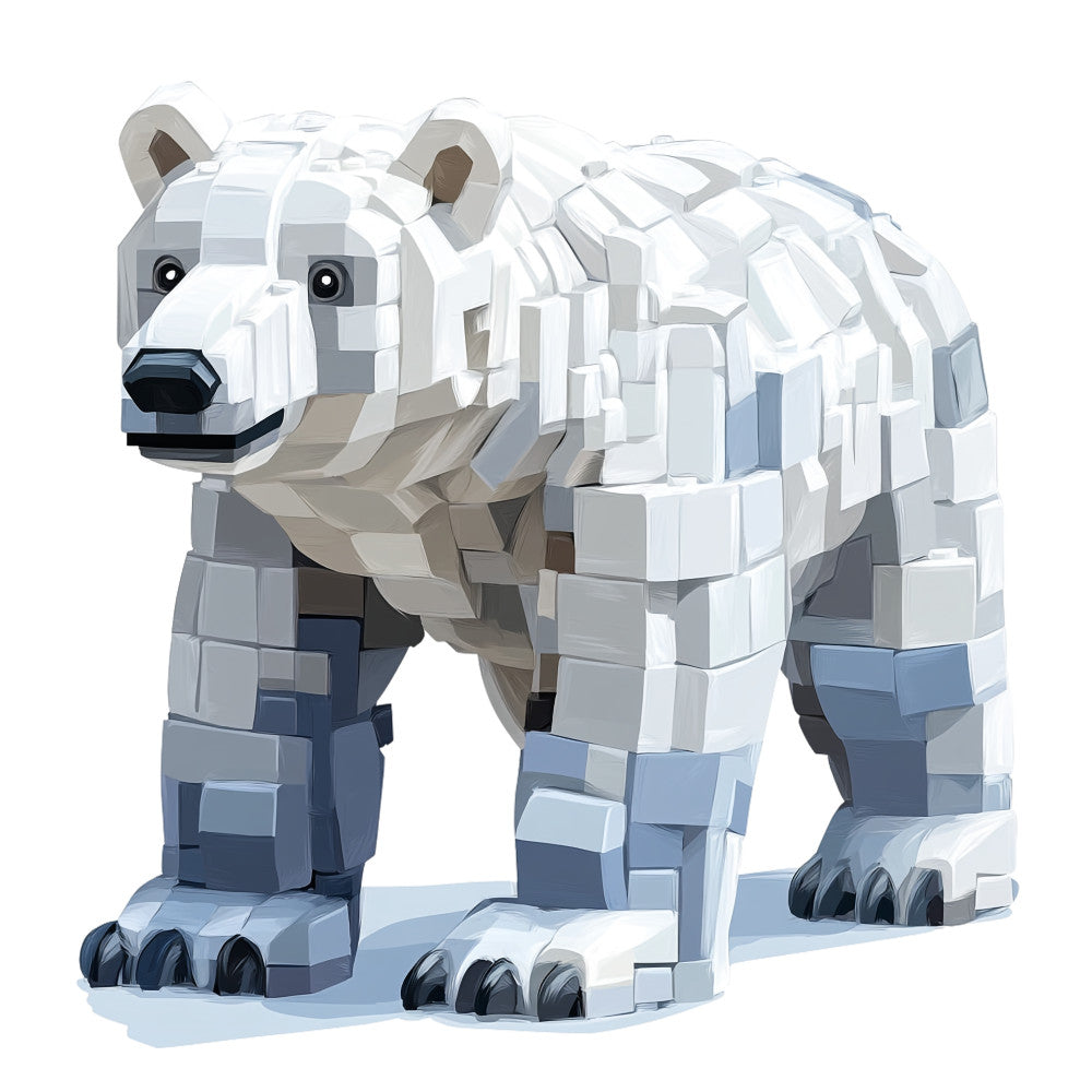 Building Bricks Animals Fabric Panel 31