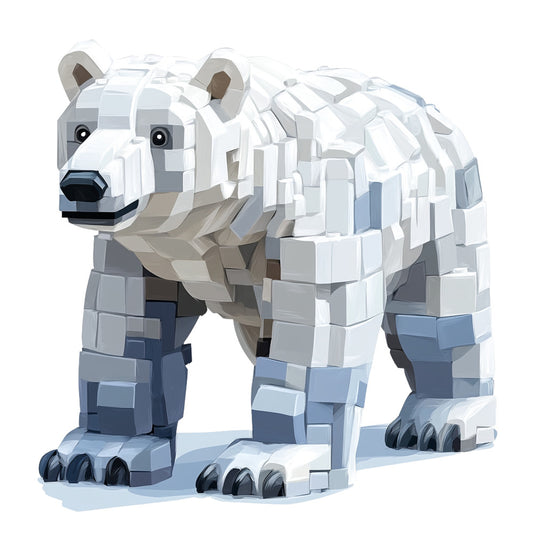 Building Bricks Animals Fabric Panel 31