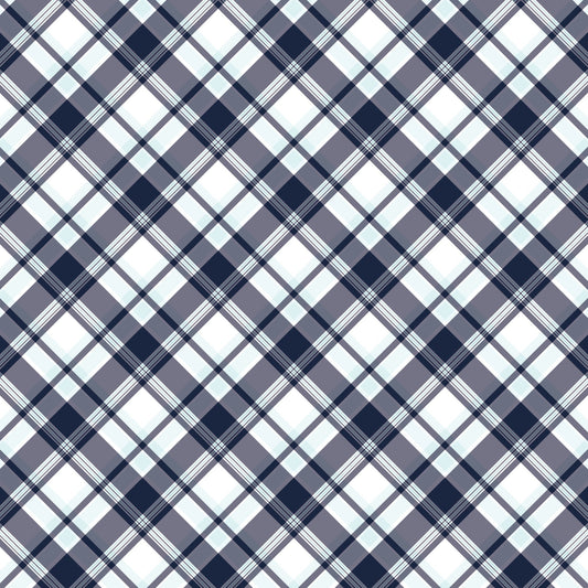 Maritime Blues Pattern 6 Minky Fabric