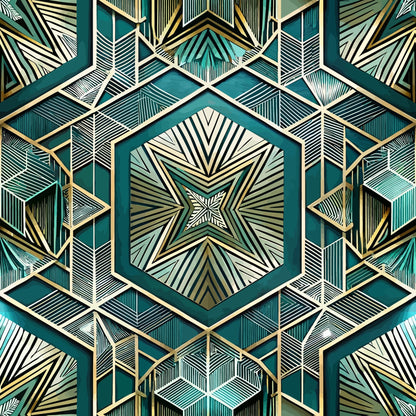 Art Deco Pattern 13 Quilting Cotton Fabric