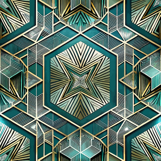 Art Deco Pattern 13 Quilting Cotton Fabric