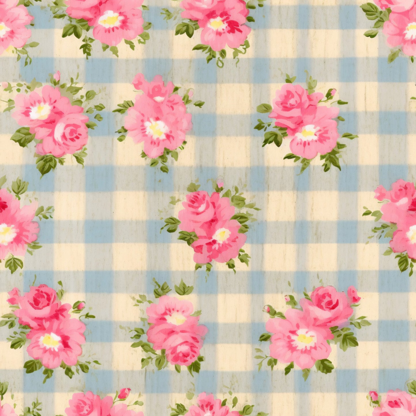 Country Girl Plaid Pattern 15 Quilting Cotton Fabric