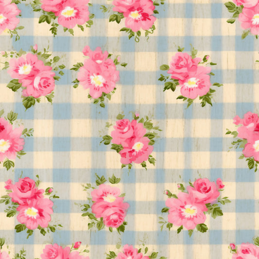 Country Girl Plaid Pattern 15 Quilting Cotton Fabric