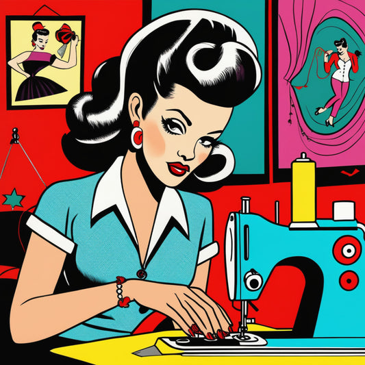 Pop Art Sewing Fabric Panel 98