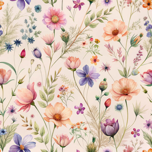 Whispering Wildflowers Pattern 3 Quilting Cotton Fabric