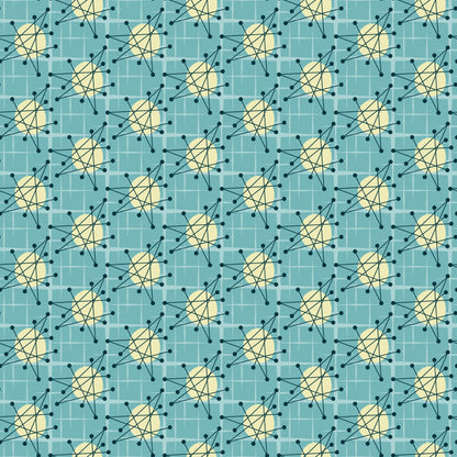 Atomic Starbursts Pattern 3 Quilting Cotton Fabric