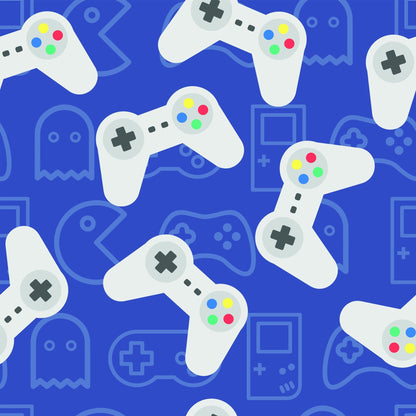 Pixel Arcade Pattern 1 Minky Fabric