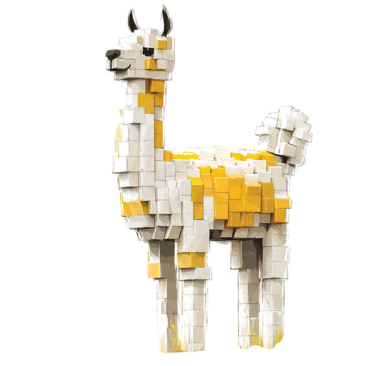 Building Bricks Animals Fabric Panel 23