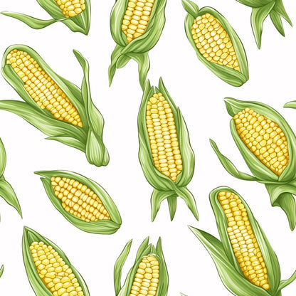 Golden Maize Pattern 30 Minky Fabric