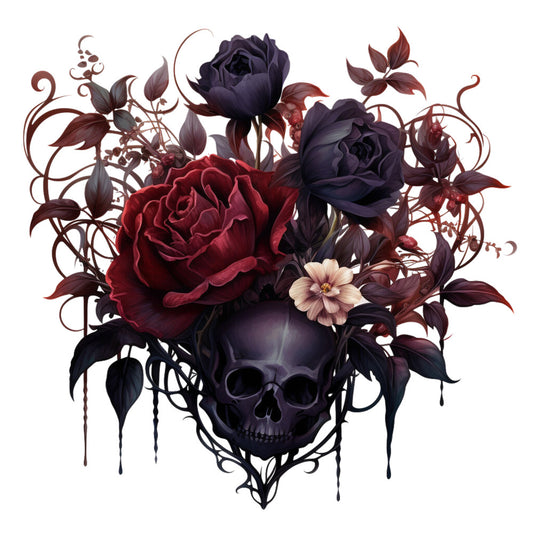 Gothic Floral Fabric Panel 4