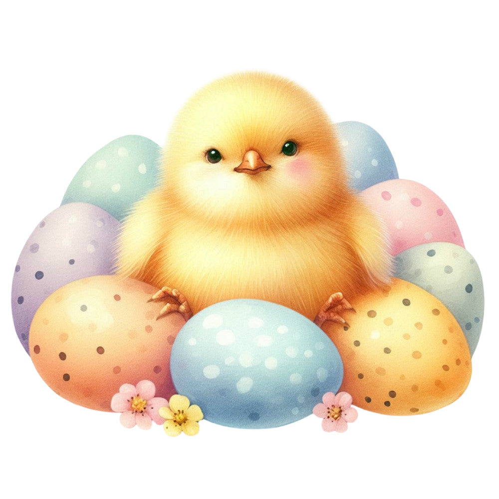 Pastel Chicks Fabric Panel 9