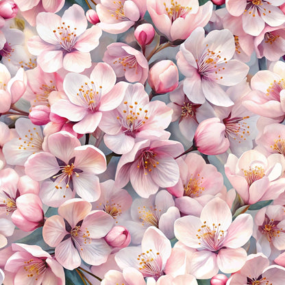 Realistic Flowers Pattern 4 Quilting Cotton Fabric