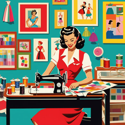Pop Art Sewing Fabric Panel 75